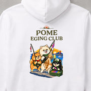 Pomeranian Eging Club ポメラニアンエギングデザイン | パーカー | バックのみプリント