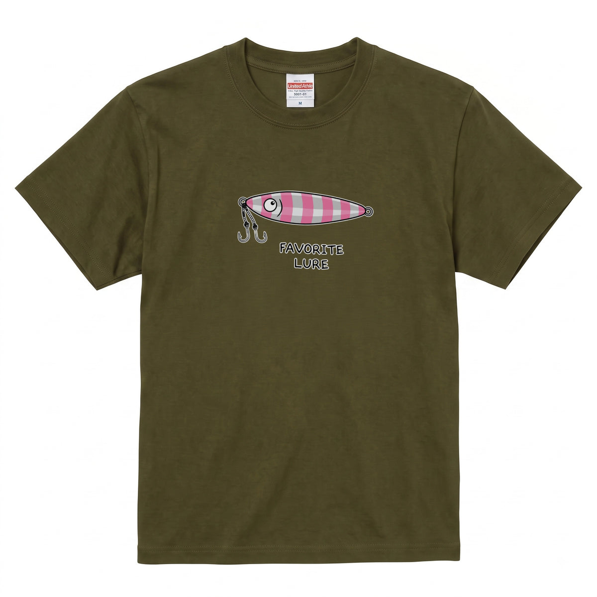 「FAVORITE LURE」ピンクゼブラ メタルジグTシャツ