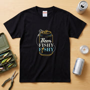 【Beer Fishy Fishy】ビールと釣りTシャツ | CASTMODE