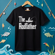 「The Rodfather」ゴッドファーザー パロディ 釣り Tシャツ - 釣り 服 | CASTMODE