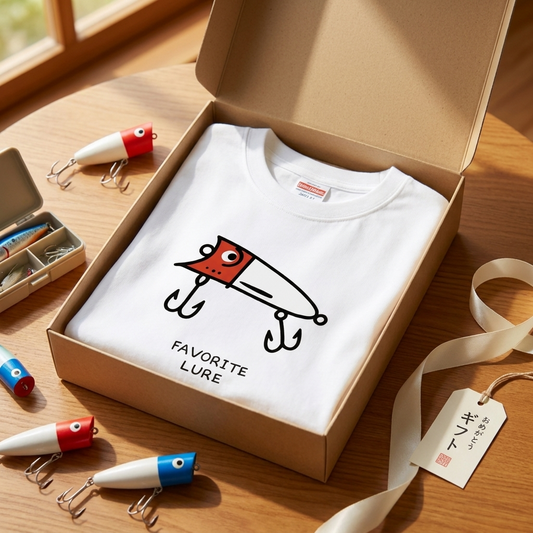 「FAVORITE LURE」レッドヘッド ポッパー Tシャツ - かわいい 釣り 服 | CASTMODE
