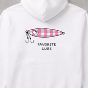 Favorite Fly Fishing Lure フェイバリット・フライ「手描き毛針」 パーカー フーディ|バックプリント