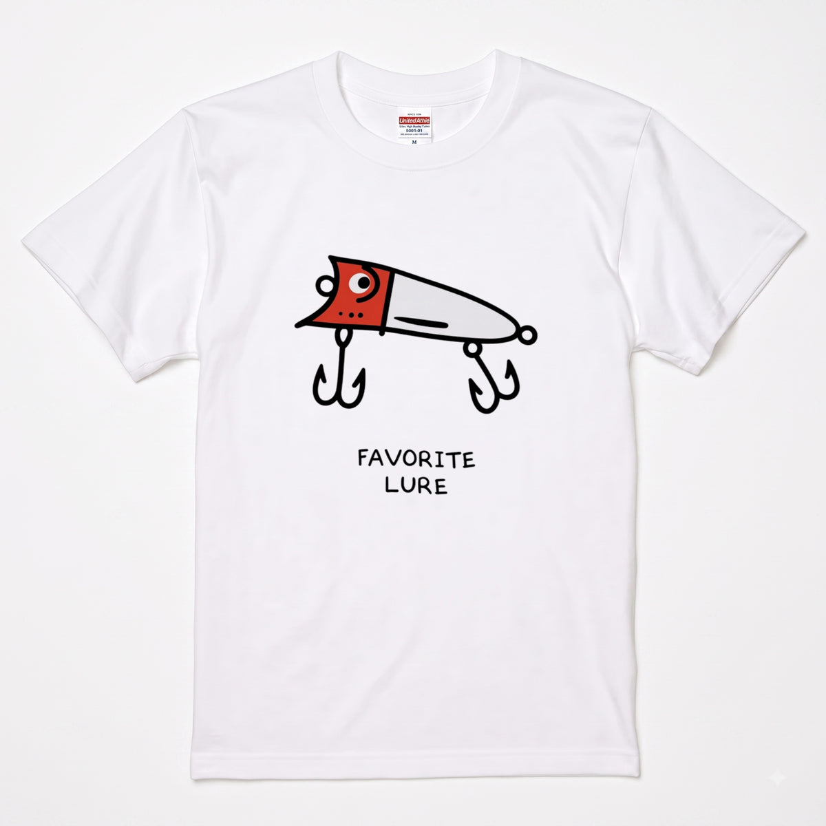 「FAVORITE LURE」レッドヘッド ポッパー Tシャツ
