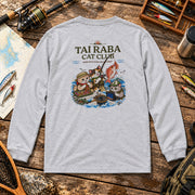 Tai Raba Cat Club タイラバ 船釣り 猫 アウトドア ロンT | バックプリント