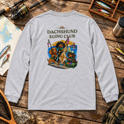 Dachshund Eging Club ダックスフンドエギングデザイン | 長袖Tシャツ | バックのみプリント
