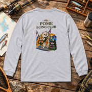 Pomeranian Eging Club ポメラニアンエギングデザイン | 長袖Tシャツ | バックのみプリント