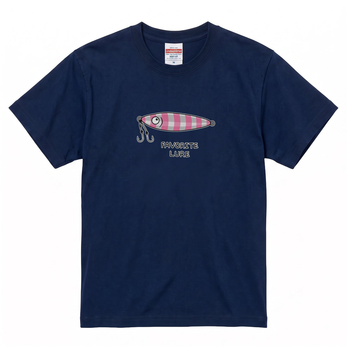 「FAVORITE LURE」ピンクゼブラ メタルジグTシャツ