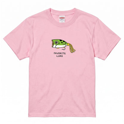 「FAVORITE LURE」 フロッグ ポッパー Tシャツ - かわいい 釣り 服 | CASTMODE