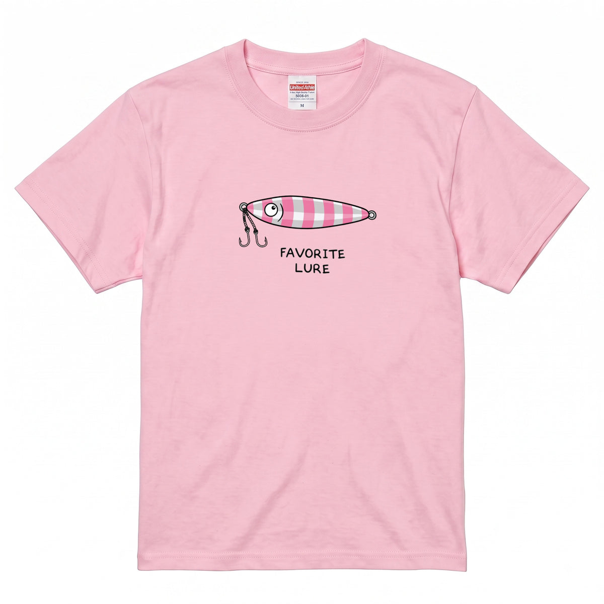 「FAVORITE LURE」ピンクゼブラ メタルジグTシャツ