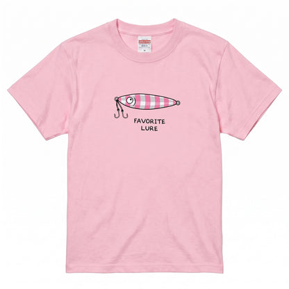 「FAVORITE LURE」ピンクゼブラ メタルジグTシャツ