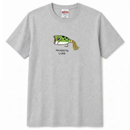 「FAVORITE LURE」 フロッグ ポッパー Tシャツ - かわいい 釣り 服 | CASTMODE
