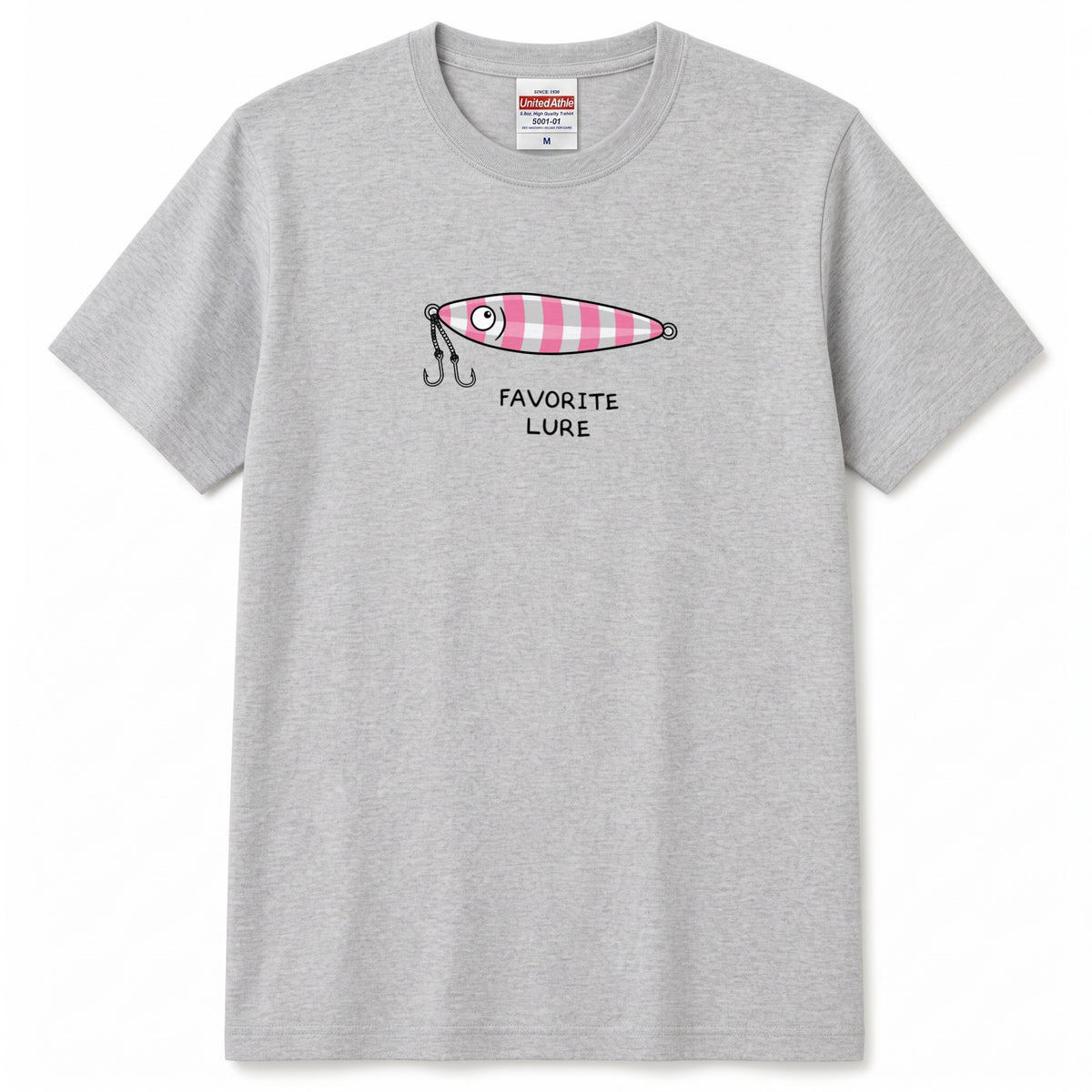 「FAVORITE LURE」ピンクゼブラ メタルジグTシャツ