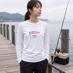 FAVORITE LURE | メタルジグ ジギング ルアー 釣り かわいい ポップ イラスト グラフィック 長袖Tシャツ【釣り雑貨・海釣り・カジュアル・ギフトに最適】