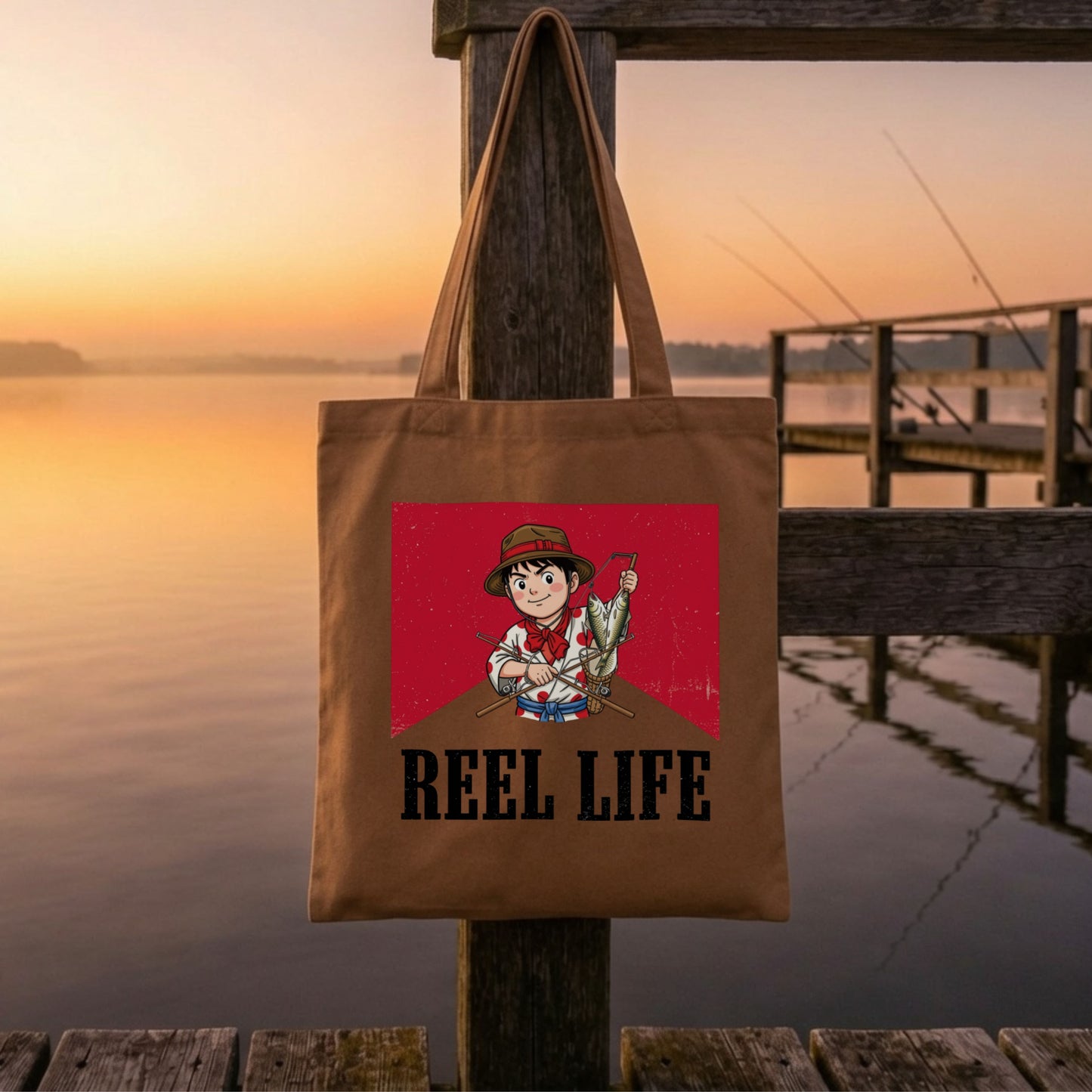 【REEL LIFE】キャンバストートバッグ | CASTMODE