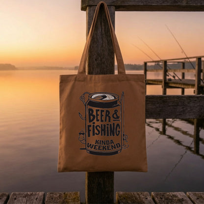 【BEER & FISHING】キャンバストートバッグ | CASTMODE