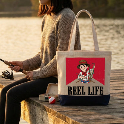 【REEL LIFE】キャンバストートバッグ | CASTMODE