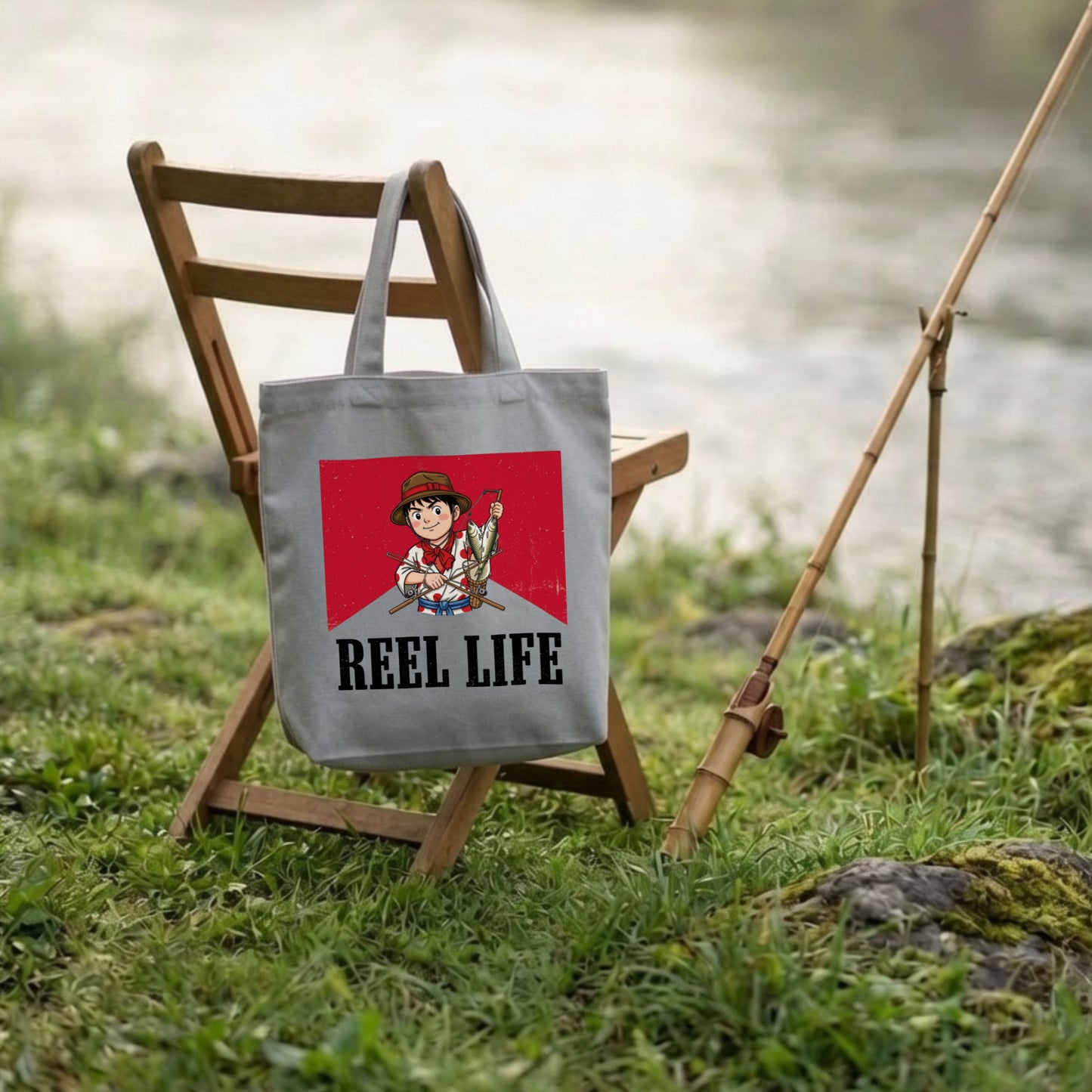 【REEL LIFE】キャンバストートバッグ | CASTMODE