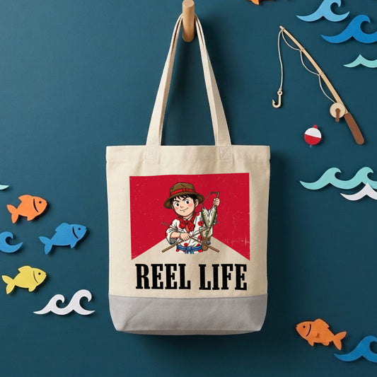 【REEL LIFE】キャンバストートバッグ | CASTMODE