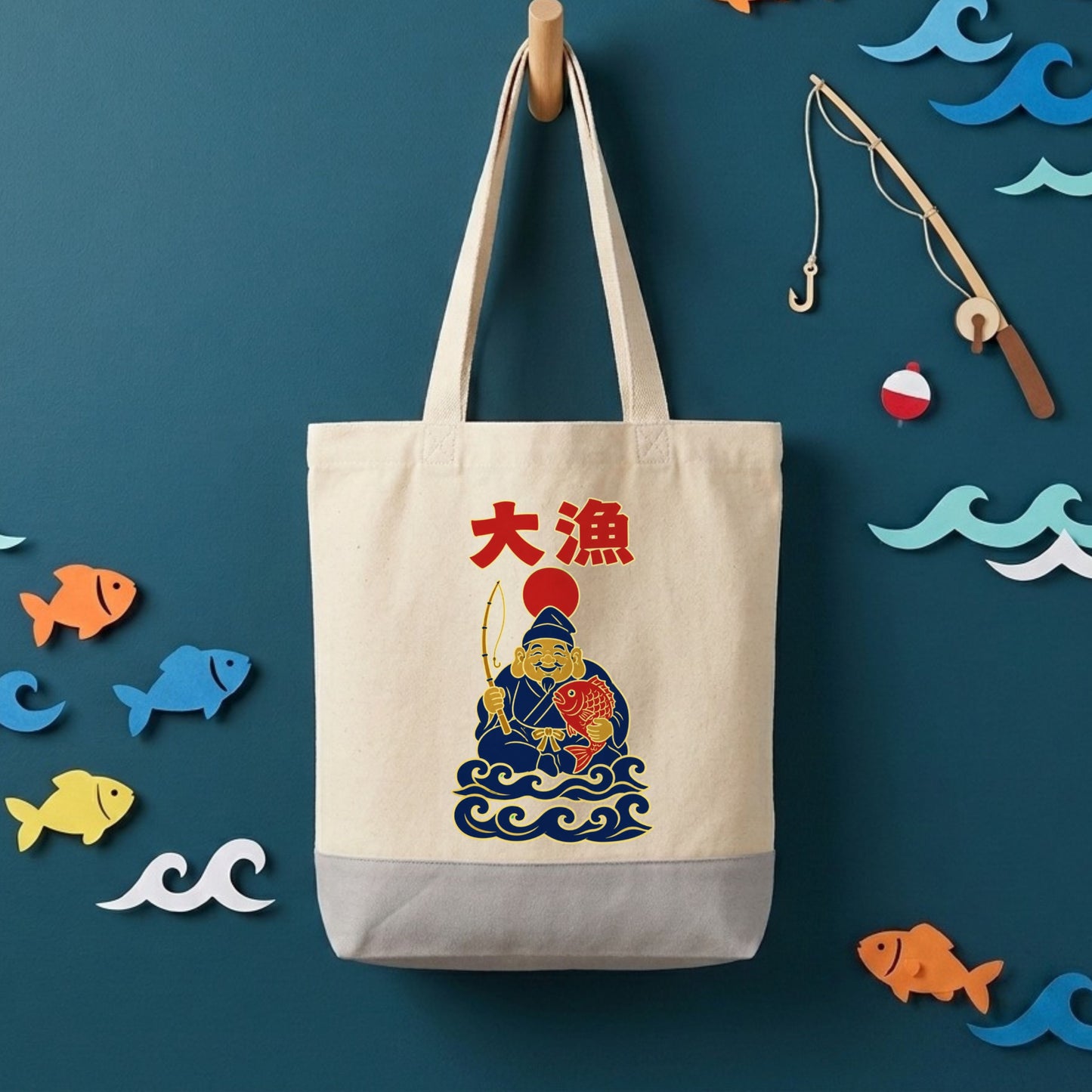 【大漁・恵比寿様】キャンバストートバッグ | CASTMODE