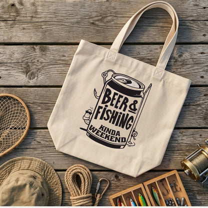 【BEER & FISHING】キャンバストートバッグ | CASTMODE
