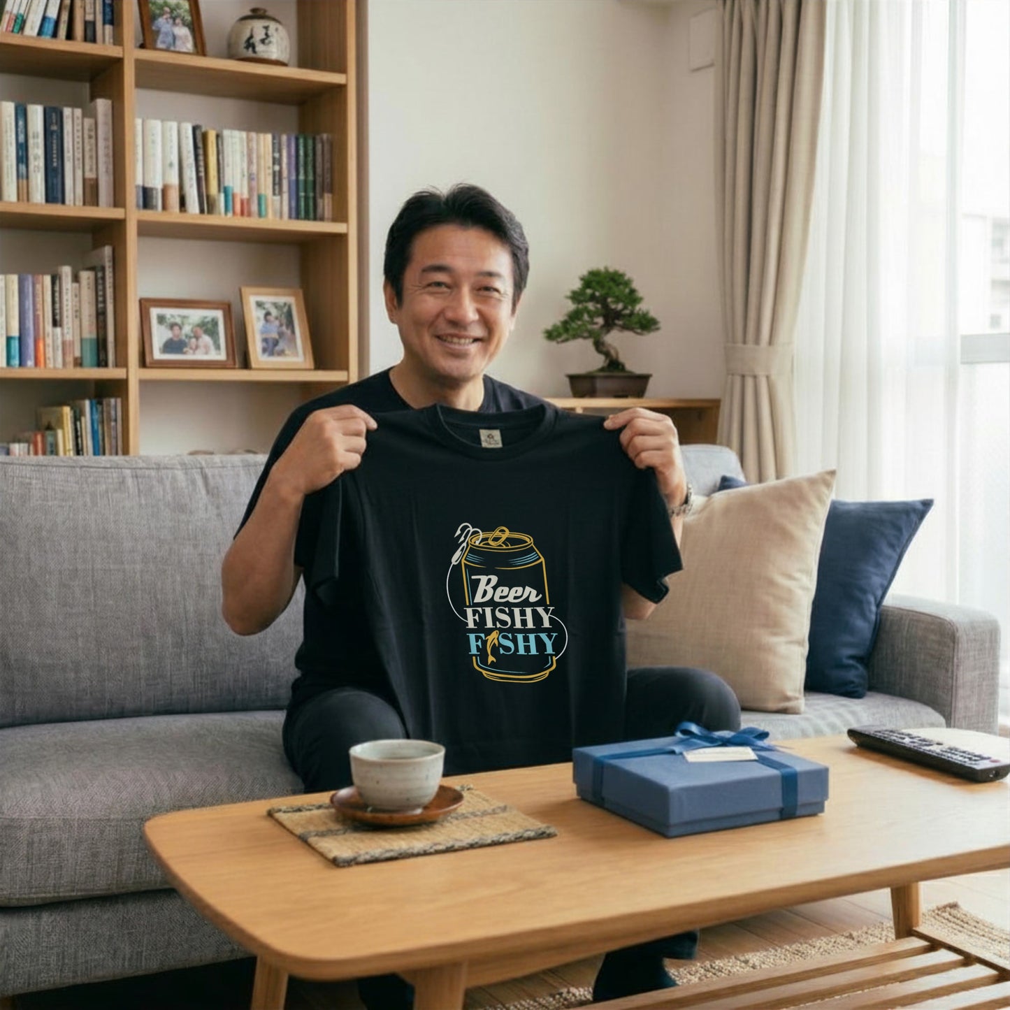 【Beer Fishy Fishy】ビールと釣りTシャツ | CASTMODE