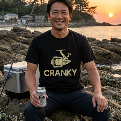 「CRANKY」スプーニング リール ヴィンテージ 釣り Tシャツ - 釣り 服 | CASTMODE