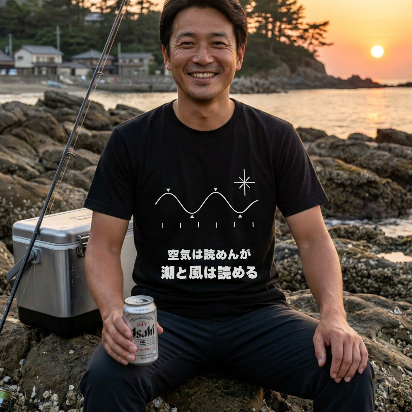 空気は読めんが潮と風は読める Tシャツ｜父の日ギフト | CASTMODE