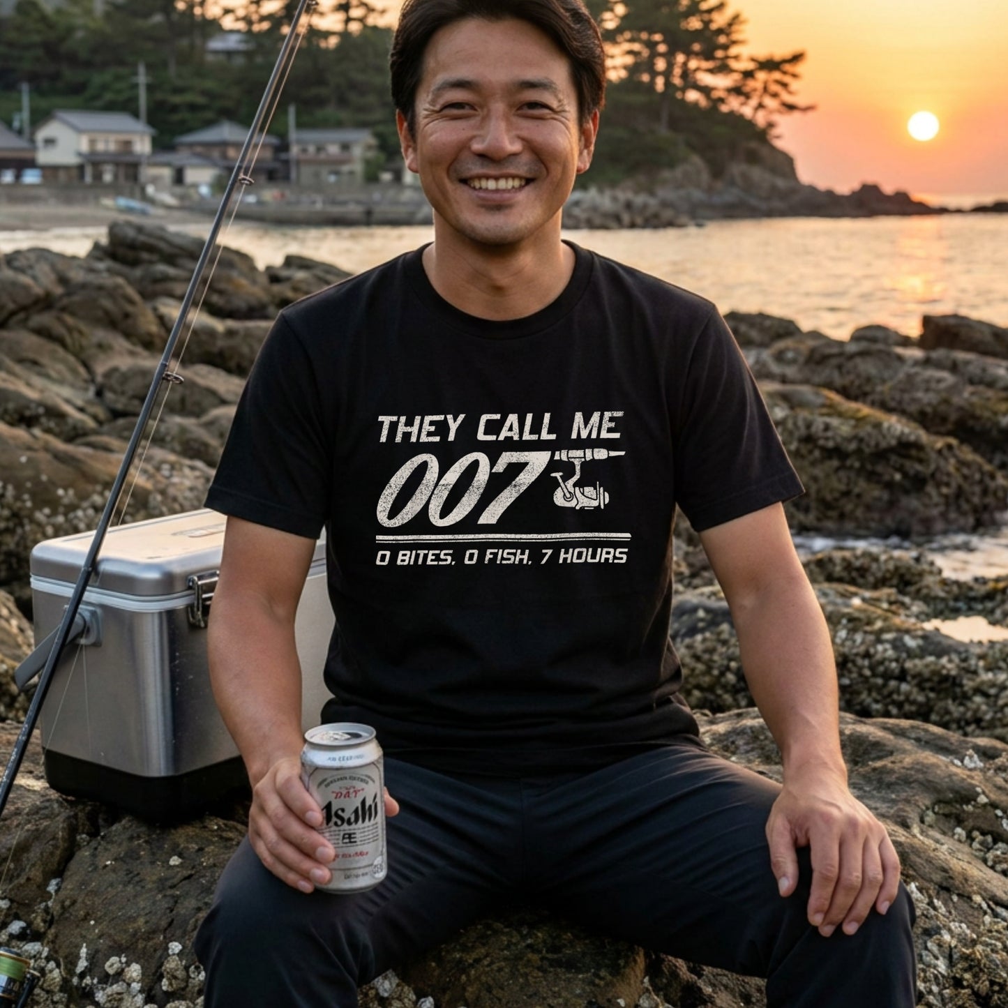 【THEY CALL ME 007】面白い釣り用Tシャツ | CASTMODE