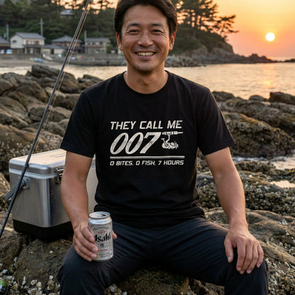 【THEY CALL ME 007】面白い釣り用Tシャツ | CASTMODE