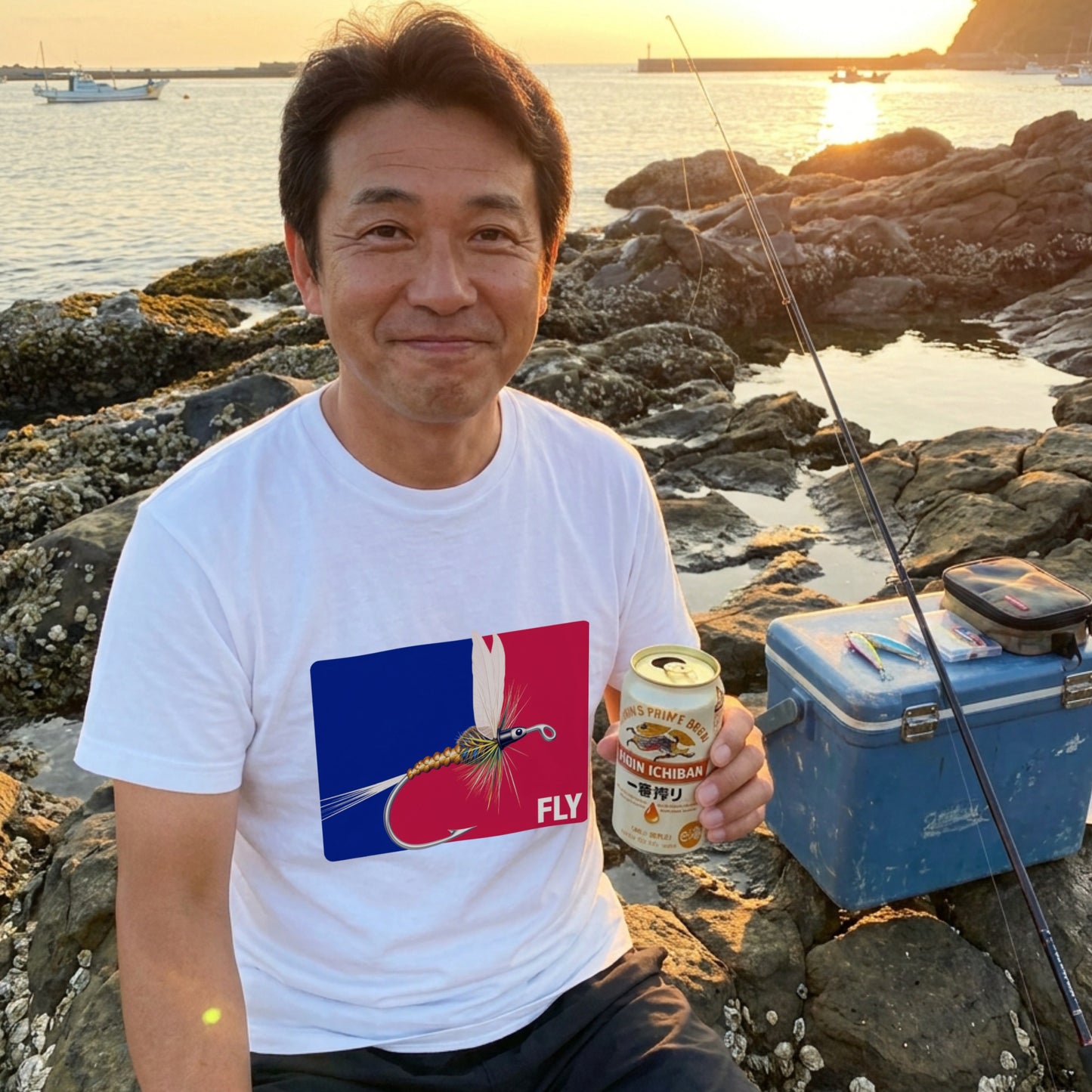 フライフィッシングアートTシャツ｜CASTMODE