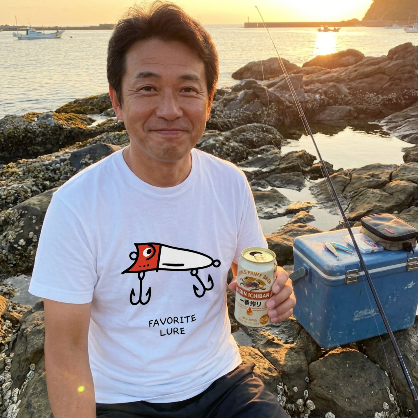 「FAVORITE LURE」レッドヘッド ポッパー Tシャツ - かわいい 釣り 服 | CASTMODE
