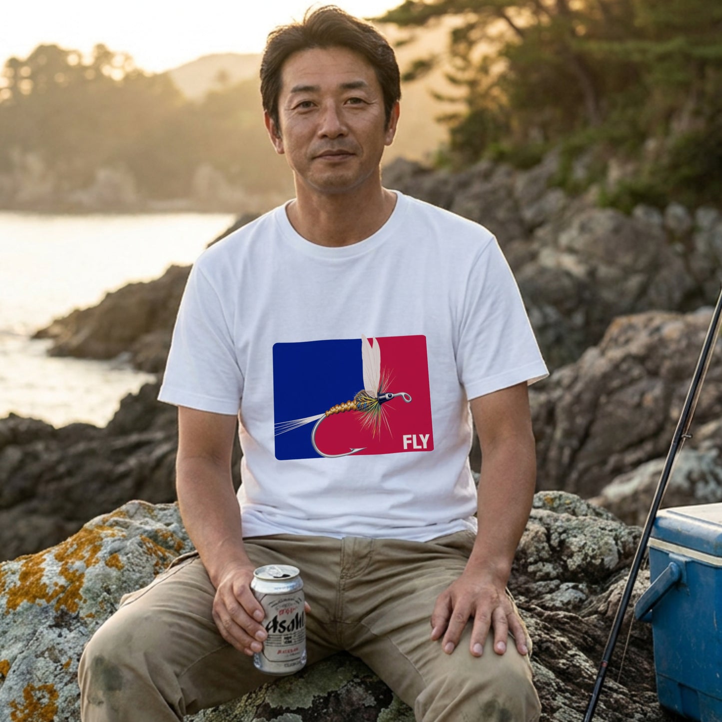 フライフィッシングアートTシャツ｜CASTMODE