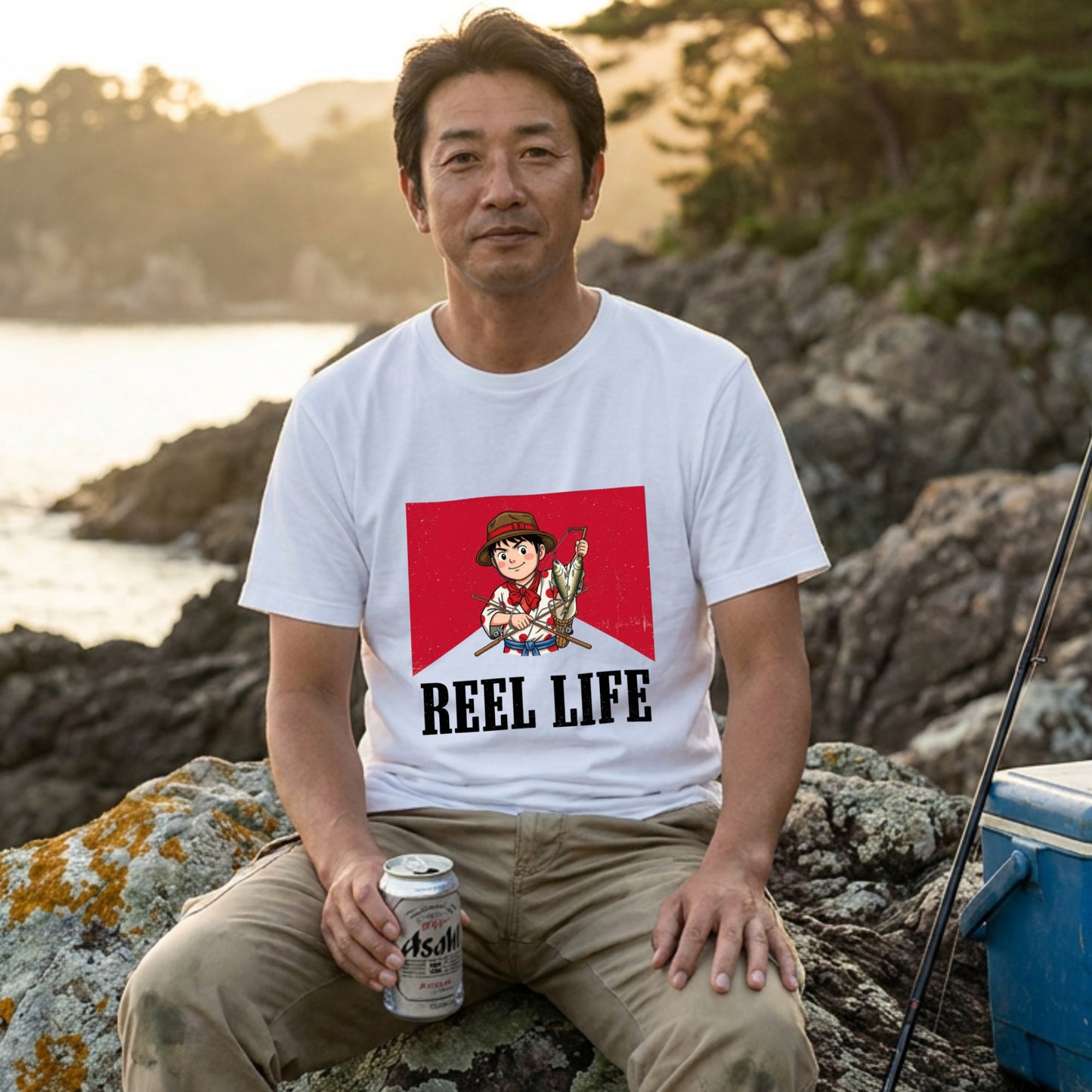 おもしろジョーク 釣り仲間へのギフト白Tシャツ | CASTMODE