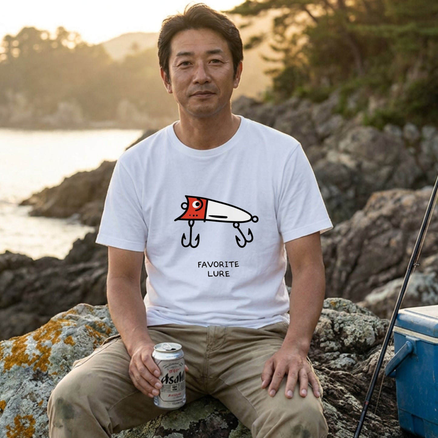 「FAVORITE LURE」レッドヘッド ポッパー Tシャツ - かわいい 釣り 服 | CASTMODE
