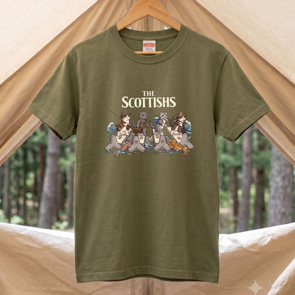 THE SCOTTISHS 釣り猫デザイン Tシャツ | CASTMODE