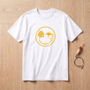 フィッシング スマイリー 釣り具 おもしろ Tシャツ ｜フロントプリント