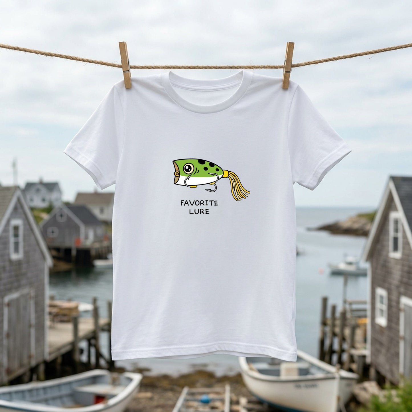 「FAVORITE LURE」 フロッグ ポッパー Tシャツ - かわいい 釣り 服 | CASTMODE