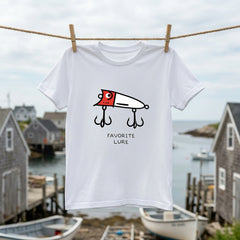 「FAVORITE LURE」レッドヘッド ポッパー Tシャツ