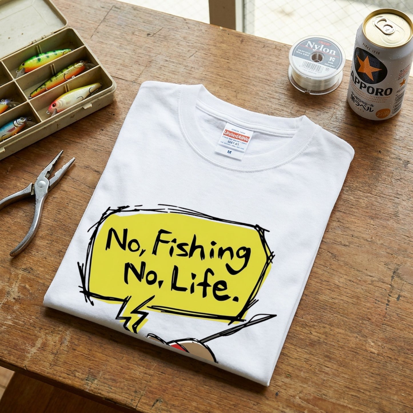 No Fishing No Life Tシャツ | 釣りバカ・ルアー・バス釣り・フィッシング・アウトドア・おしゃれに人気