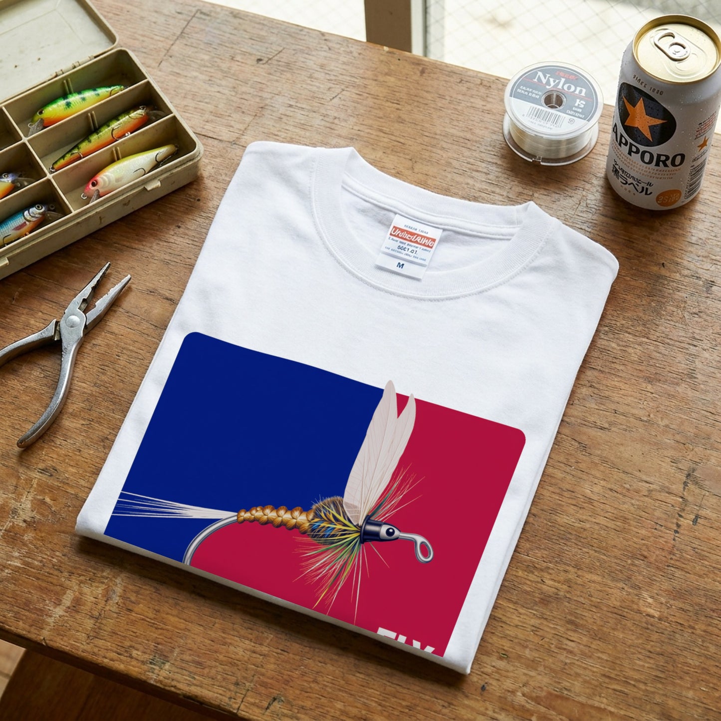 フライフィッシングアートTシャツ｜CASTMODE
