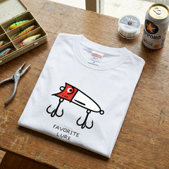 「FAVORITE LURE」レッドヘッド ポッパー Tシャツ