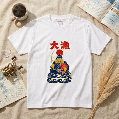 大漁旗 恵比寿と鯛 Tシャツ｜父の日・新築祝いギフト | CASTMODE