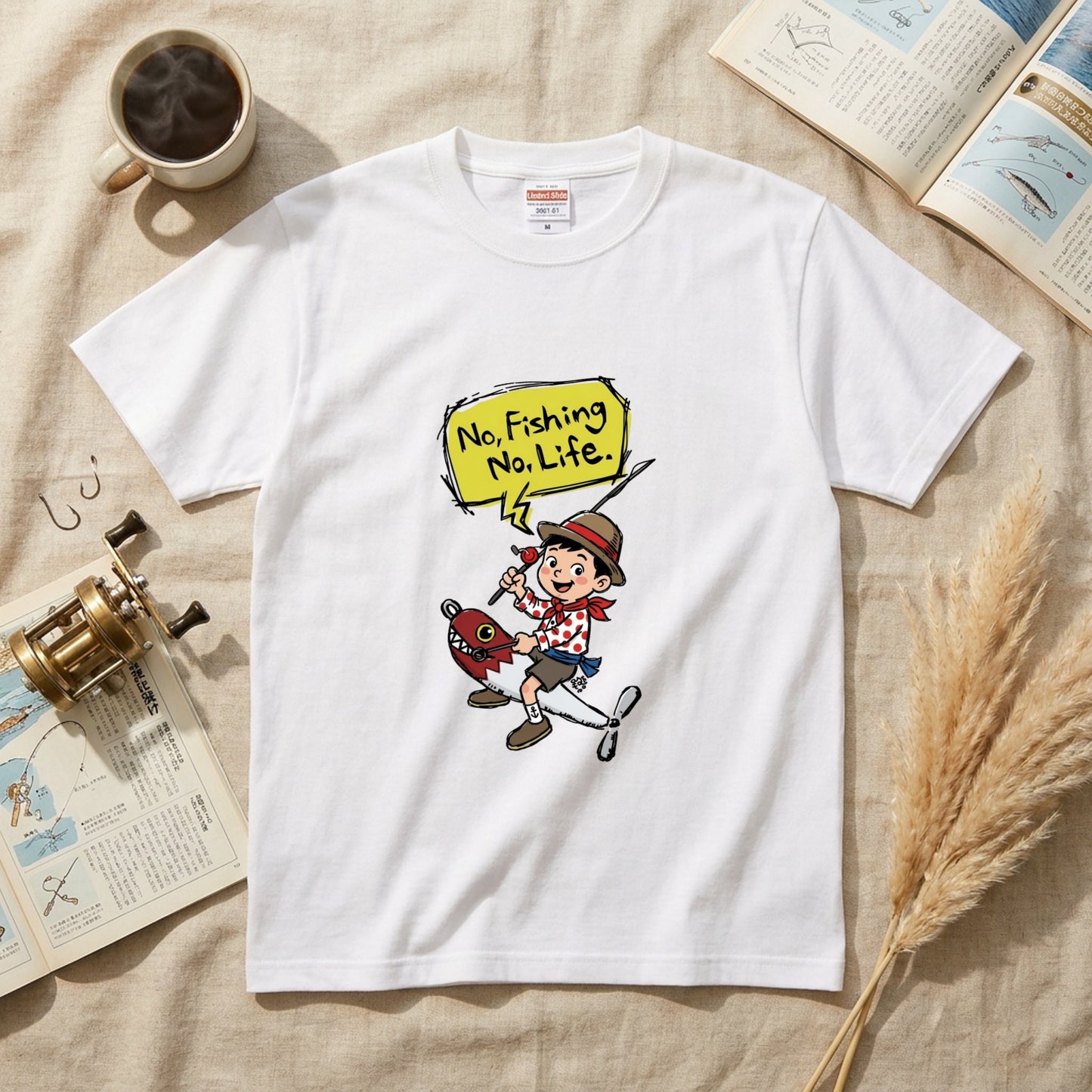 No Fishing No Life Tシャツ | 釣りバカ・ルアー・バス釣り・フィッシング・アウトドア・おしゃれに人気