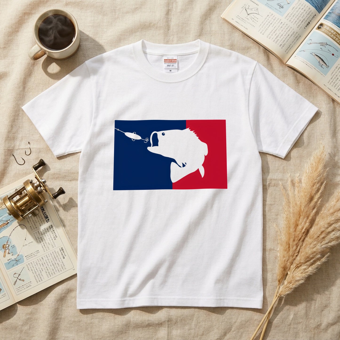ブラックバス＆ルアー 白Tシャツ | CASTMODE