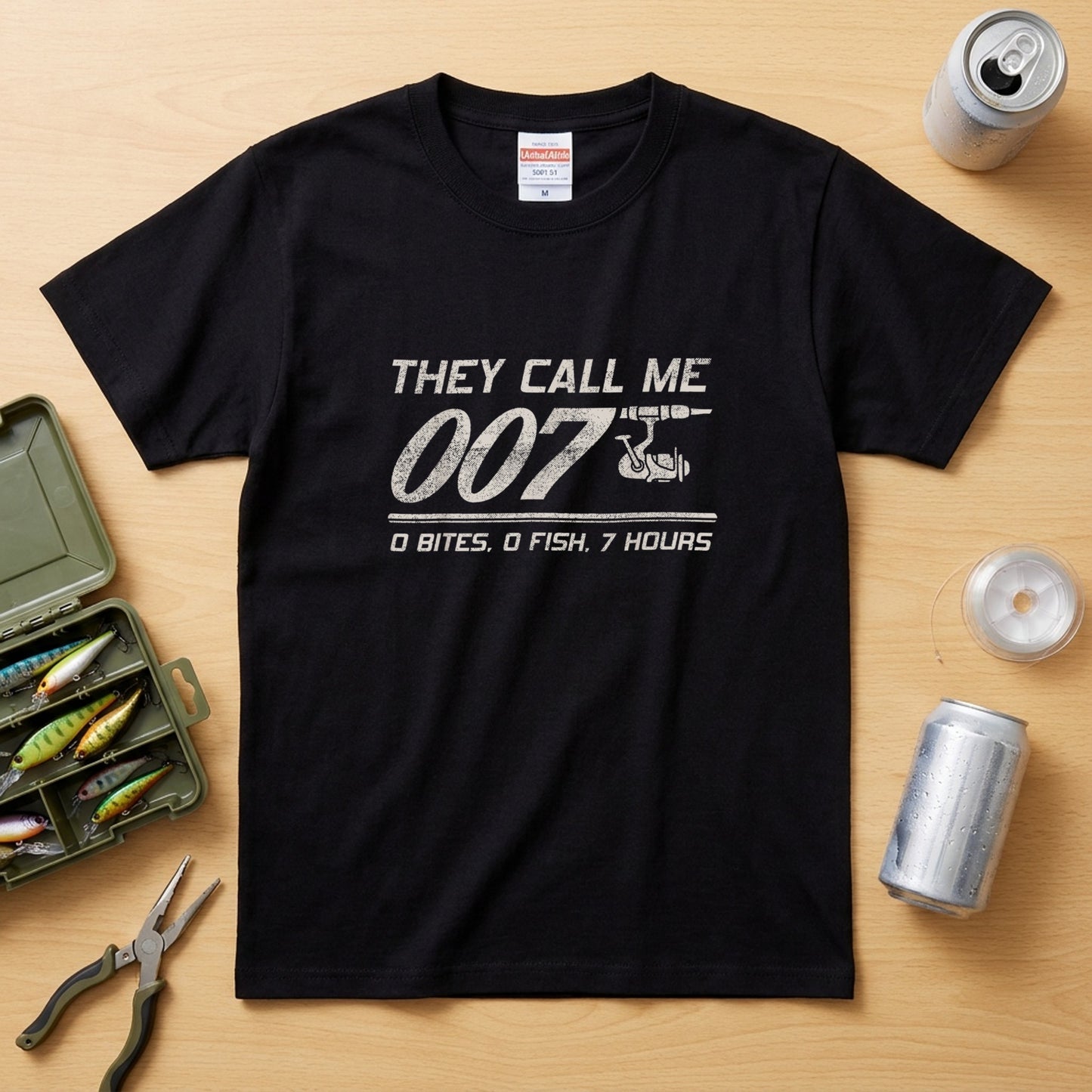 【THEY CALL ME 007】面白い釣り用Tシャツ | CASTMODE