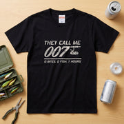 【THEY CALL ME 007】面白い釣り用Tシャツ | CASTMODE