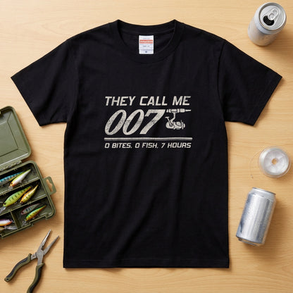 【THEY CALL ME 007】面白い釣り用Tシャツ | CASTMODE