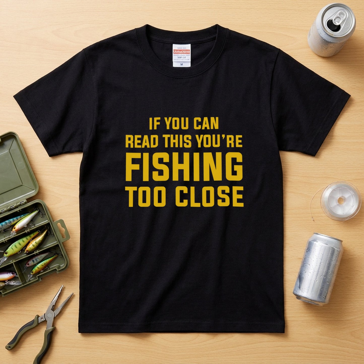 YOU'RE FISHING TOO CLOSE Tシャツ | 釣り好き・ユーモア・おもしろ・バス釣り・フィッシングに人気
