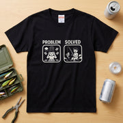 PROBLEM SOLVED 釣り Tシャツ | ストレス解消・釣り好き・バス釣り・おもしろ・フィッシング・アウトドアに人気