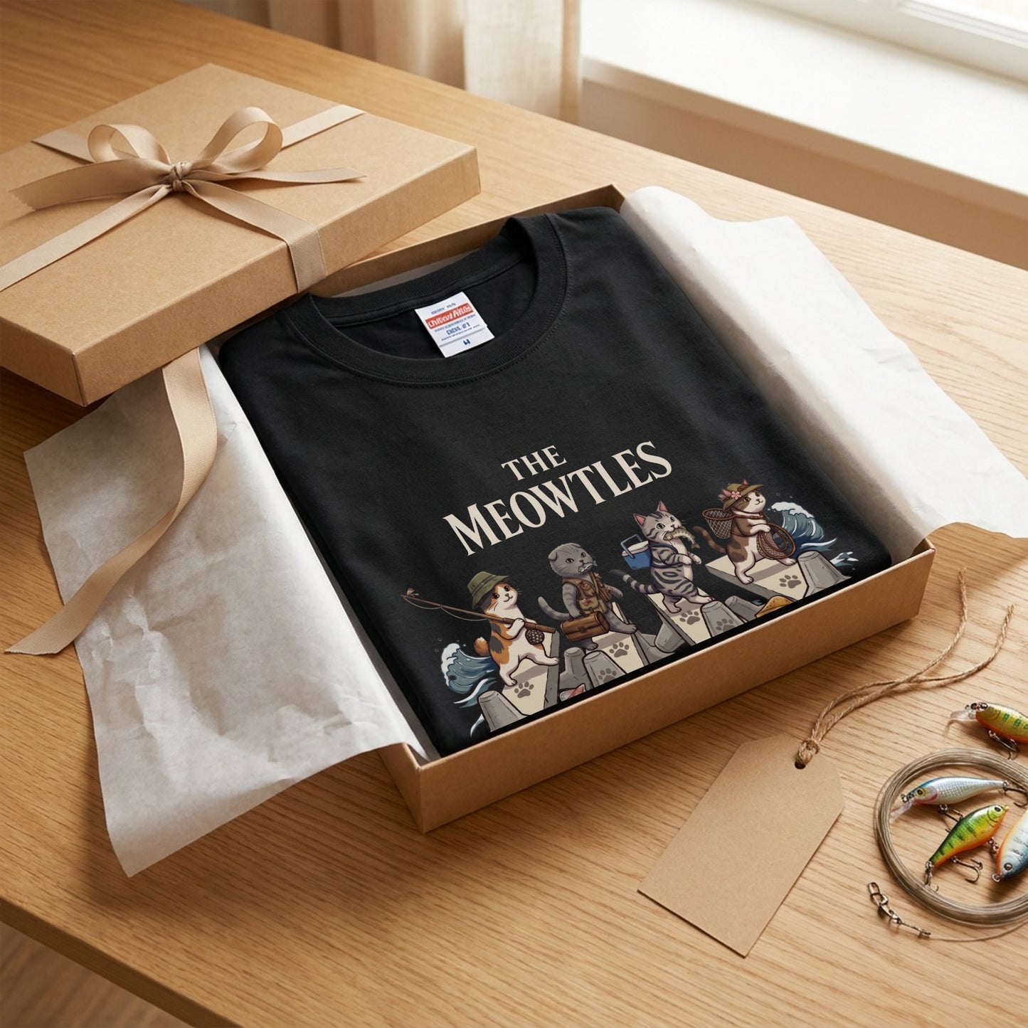 THE MEOWTLES 釣り猫 Tシャツ | CASTMODE
